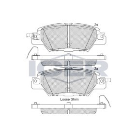 Bremsbeläge 182258 von ICER günstig für 48,99 € online kaufen