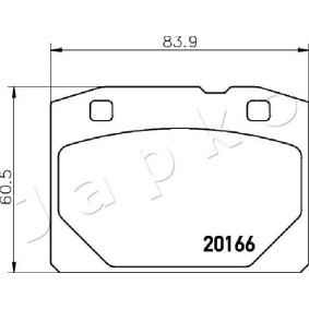 SSANGYONG Bremsscheibe von JAPKO