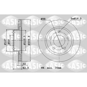 LANCIA Bremsscheibe von SASIC