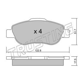 Bremsbeläge 654.0 von TRUSTING günstig für 66,44 € online kaufen