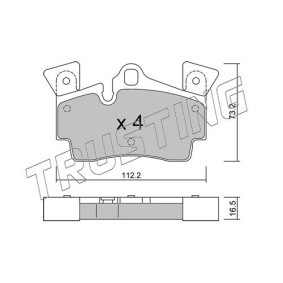 Bremsbeläge 671.1 von TRUSTING günstig für 162,53 € online kaufen