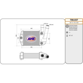 Köp Intercooler av AHE 709.037 till det låga priset 2042,71 kr