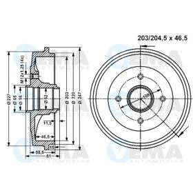 Bremstrommel 801336 von VEMA günstig für 80,13 € online kaufen