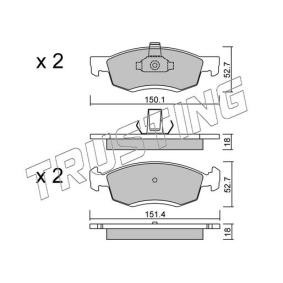 Bremsbeläge 818.0 von TRUSTING günstig für 86,03 € online kaufen