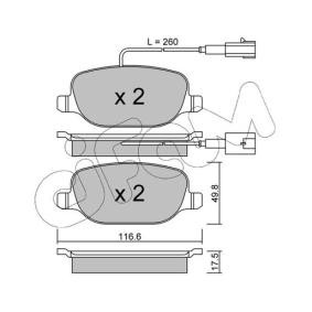 Bremsbeläge 822-704-2 von CIFAM günstig für 41,26 € online kaufen