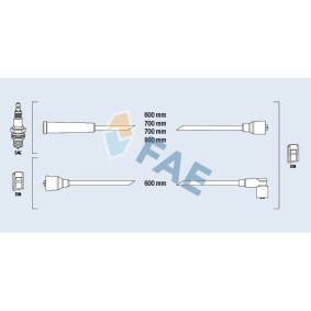 Zündleitungssatz 83450 von FAE günstig für 28,29 € online kaufen