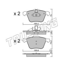 Bremsbeläge 852.1 von TRUSTING günstig für 215,70 € online kaufen