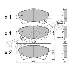 Bremsbeläge 895.0 von TRUSTING günstig für 101,30 € online kaufen