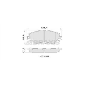 Acquista Kit pastiglie freni da BRAXIS AA0188 a buon mercato per soli 20,15 €