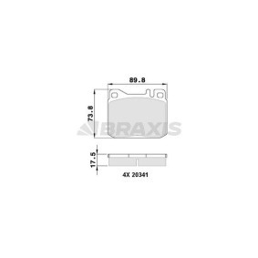 Acquista Kit pastiglie freni da BRAXIS AA0362 a buon mercato per soli 16,41 €