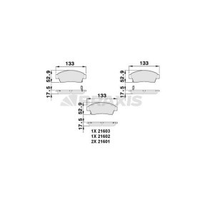 Acquista Kit pastiglie freni da BRAXIS AB0060 a buon mercato per soli 16,48 €