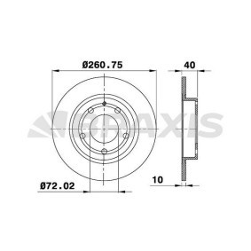 Acquista Disco freno da BRAXIS AE0401 a buon mercato per soli 41,86 €