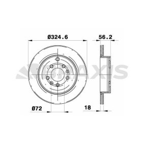 Acquista Disco freno da BRAXIS AE0643 a buon mercato per soli 60,45 €