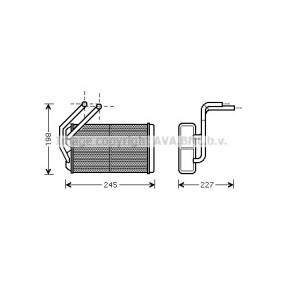 Acquista Scambiatore calore per riscaldamento abitacolo da PRASCO AU6176 a buon mercato per soli 1049,26 €