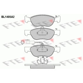 Bremsbeläge BL1405A2 von FTE günstig für 28,63 € online kaufen