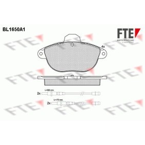 Bremsbeläge BL1650A1 von FTE günstig für 72,47 € online kaufen