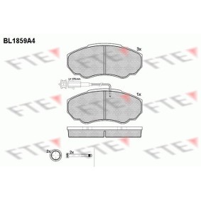Bremsbeläge BL1859A4 von FTE günstig für 38,13 € online kaufen