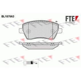 Bremsbeläge BL1876A3 von FTE günstig für 24,84 € online kaufen
