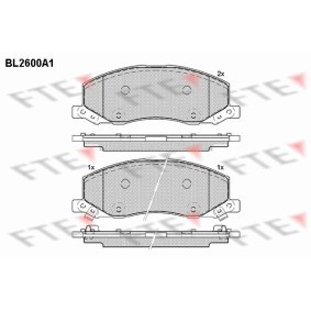 Compre Pastilhas de travão da FTE BL2600A1 a um preço baixo por 97,21 €