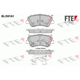 Bremsbeläge BL2681A1 von FTE günstig für 45,17 € online kaufen