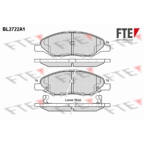 Bremsbeläge BL2722A1 von FTE günstig für 37,11 € online kaufen