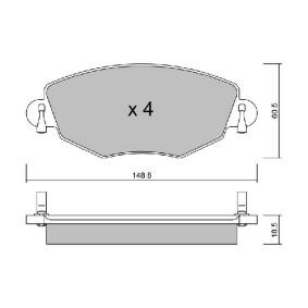 Acquista Kit pastiglie freni da AISIN BPFO-1005 a buon mercato per soli 41,96 €