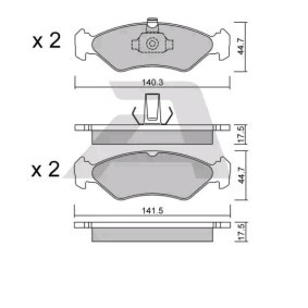 Acquista Kit pastiglie freni da AISIN BPFO-1011 a buon mercato per soli 28,17 €