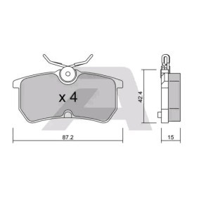 Acquista Kit pastiglie freni da AISIN BPFO-2004 a buon mercato per soli 29,32 €