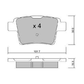 Acquista Kit pastiglie freni da AISIN BPFO-2006 a buon mercato per soli 30,01 €