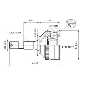 Gelenksatz, Antriebswelle C.114 von STATIM günstig für 19,42 € online kaufen