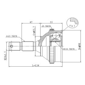 Gelenksatz, Antriebswelle C.116 von STATIM günstig für 25,76 € online kaufen