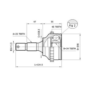 Gelenksatz, Antriebswelle C.117 von STATIM günstig für 27,73 € online kaufen