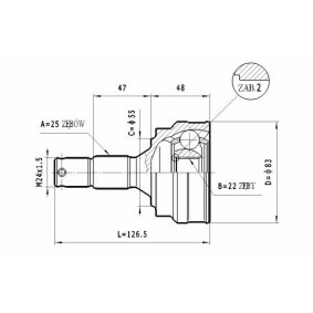 Gelenksatz, Antriebswelle C.263 von STATIM günstig für 21,38 € online kaufen