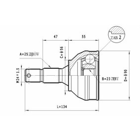 Gelenksatz, Antriebswelle C.342 von STATIM günstig für 26,97 € online kaufen