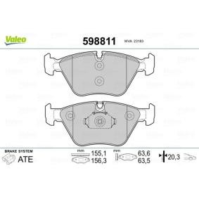 Compre Pastilhas de travão da VALEO 598811 a um preço baixo por 45,96 €