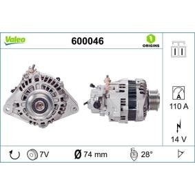 Köp Generator av VALEO 600046 till det låga priset 4242,70 kr