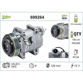 Klimakompressor 699264 von VALEO günstig für 260,67 € online kaufen