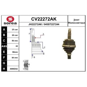 Acquista Kit giunti semiasse da EAI CV22272AK a buon mercato per soli 65,92 €