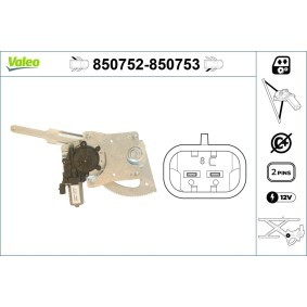Achetez des Lève-vitre VALEO 850752 à prix pour 172,78 €
