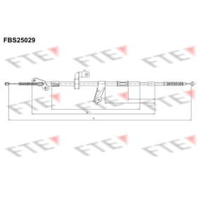 Handbremsseil FBS25029 von FTE günstig für 34,69 € online kaufen