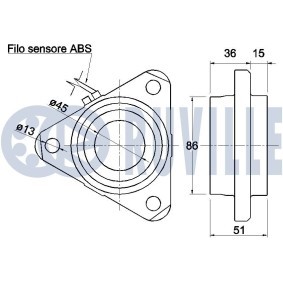 Spannrolle, Zahnriemen 55303 von RUVILLE günstig für 35,88 € online kaufen