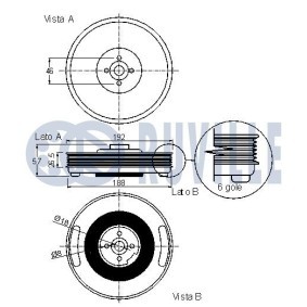 Spannarm, Keilrippenriemen 55331 von RUVILLE günstig für 25,72 € online kaufen