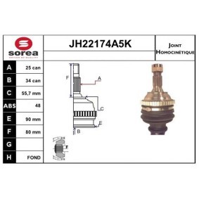 Achetez des Jeu de joints, arbre de transmission SNRA JH22174A5K à prix pour 105,40 €