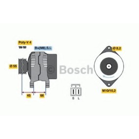 Lichtmaschine 0 986 040 541 von BOSCH günstig für 203,39 € online kaufen
