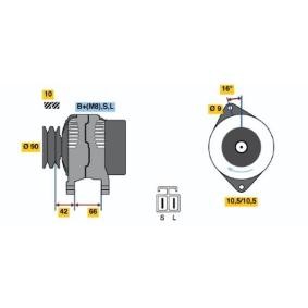 Køb Generator af BOSCH 0 986 045 521 til den lave pris 2088,92 DKK