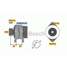 Köp Generator av BOSCH 0 986 081 280 till det låga priset 3841,02 kr