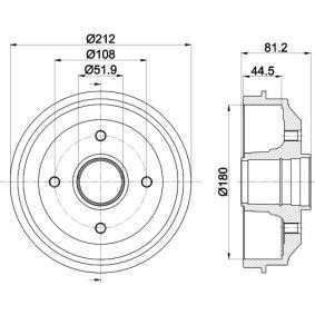 Bremstrommel MBD025 von MINTEX günstig für 46,21 € online kaufen