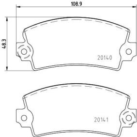 Bremsbeläge MDB2425 von MINTEX günstig für 1,18 € online kaufen