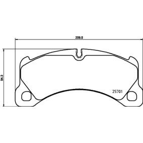 Bremsbeläge für PORSCHE von MINTEX