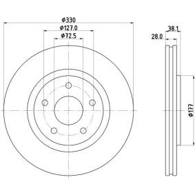 Bremsscheibe MDC2721 von MINTEX günstig für 103,84 € online kaufen